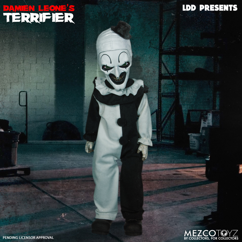 Pre-Order Mezco Terrifier Art the Clown Living Dead Doll